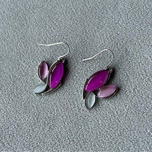 Rickis ~ Purple Dangle Earrings ~ Brand New